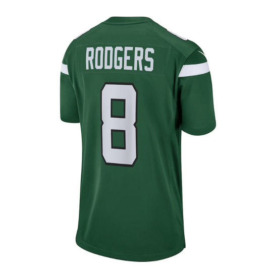 NY.Jets #8 Aaron Rodgers Game Jersey - Gotham Green Stitched American Football Jerseys
